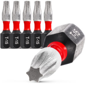 5x Bity udarowe Milwaukee SHOCKWAVE IMPACT DUTY™ TX15 25 mm