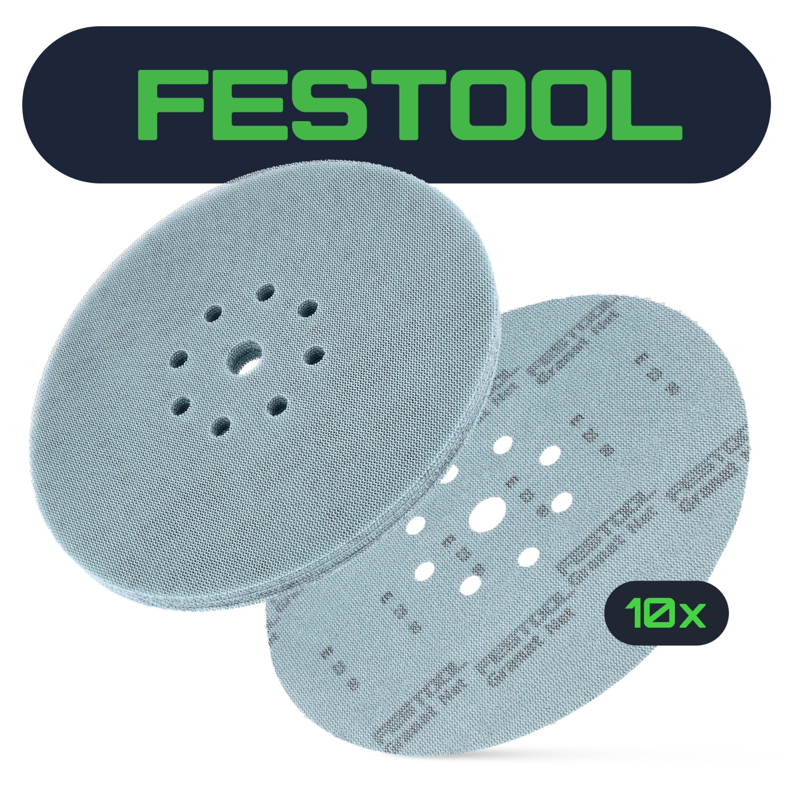 10x Siatka ścierna STF FESTOOL GRANAT NET D150 P80