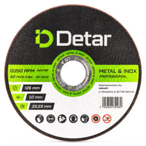 Tarcza do cięcia METAL & INOX Professional 125 mm x 1,0 mm x 22,23 mm płaska